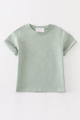 Premium Sage basic T-shirt - Aaria Tees