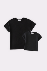 Premium Black basic T-shirt Kids and adult - Aaria Tees