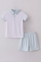 Blue active shorts set - Aaria Tees