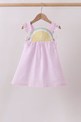 Pink lemon ruffle gingham dress - Aaria Tees
