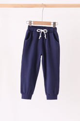 Navy Drawstring Jogger - Aaria Tees