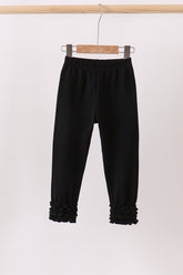 Black icing ruffle pants - Aaria Tees