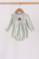 Sage turkey embroidery bubble - Aaria Tees