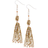 Etege Mixed Metal Beaded Earrings - Aaria Tees