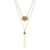 Layered Spike Necklace - Aaria Tees