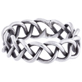 Chain Link Sterling Silver Ring - Aaria Tees