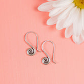 Small Swirl Sterling Silver Earrings - Aaria Tees