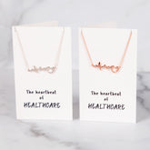 The Heartbeat of Healthcare Necklace - Aaria Tees