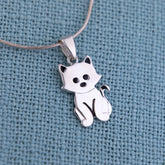 Sweet Feline Sterling Necklace - Aaria Tees