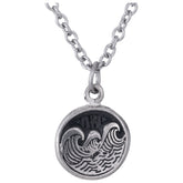 Waves Pewter Necklace - Aaria Tees