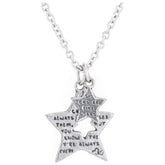Sisters are Like Stars Pewter Necklace - Aaria Tees