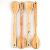 Bamboo Serving Spoon Set - Set of 2 - Aaria Tees