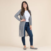 Distressed Long Cardigan - Aaria Tees