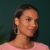 Gold-Plated Bohemian Crystal Earrings - Aaria Tees