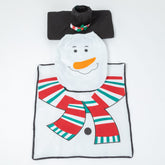 Holiday Snowman Bathroom Decor 3 Piece Set - Aaria Tees