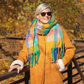 Blocks of Color Chunky Scarf - Aaria Tees