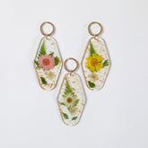 Elegant Real Flowers Keychain - Aaria Tees