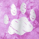 Paw Print Boysenberry Tie-Dye T-Shirt - Aaria Tees
