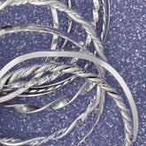Assorted Silver-Plated Bangle - Aaria Tees