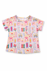 Art Class Ruffle Pocket Tee - Aaria Tees