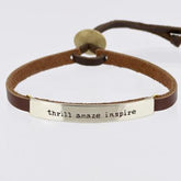 Thrill Amaze Inspire Adjustable Bracelet - Aaria Tees