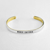 Women Empower Mixed Metals Cuff Bracelet - Aaria Tees