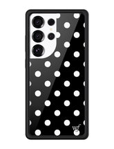 Polka Dot | Black and White Samsung Galaxy Case - Aaria Tees