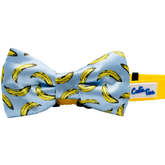 Banana Light Blue Dog Bow Tie - Aaria Tees
