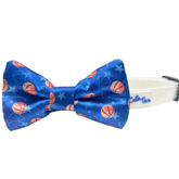 Basketball Sports Blue Dog Bow Tie - Aaria Tees