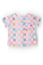 Beach Days Ruffle Pocket Tee - Aaria Tees