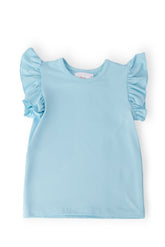 Bluebird S/S Ruffle Tee - Aaria Tees