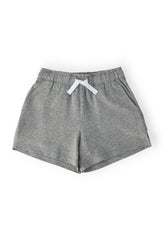 Boys Heather Gray Play Shorts - Aaria Tees