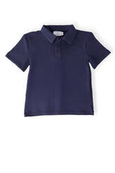 Boys Navy S/S Polo - Aaria Tees