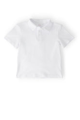 Boys White S/S Polo - Aaria Tees