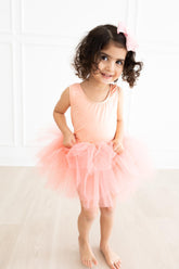 Bright Peach Tank Tutu Leotard - Aaria Tees
