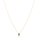 Ines Raindrop Necklace Sapphire - Aaria Tees