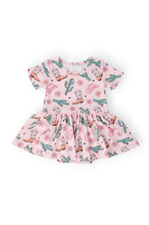 Cactus Cowgirl S/S Twirl Bodysuit - Aaria Tees