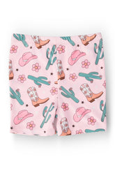 Cactus Cowgirl Twirl Shorts - Aaria Tees