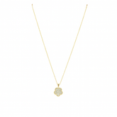 Adeline Clover Pave Pendant Necklace - Aaria Tees