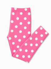 Pink Polka Dots Leggings - Aaria Tees