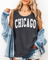 Chicago Illinois State City Comfort Colors Tank Top – USA Travel Graphic Summer Essential - Aaria Tees