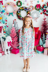 Christmas Cheer L/S Pocket Twirl Dress - Aaria Tees