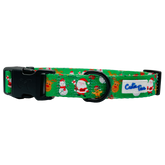 Christmas Festive Green Holiday Dog Collar - Aaria Tees