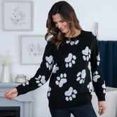 Cozy in Paws Knit Sweater - Aaria Tees