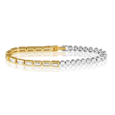 Adrian Two-Tone Bezel Tennis Bracelet - Aaria Tees
