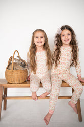 Bows & Bunnies (Long Sleeve PJ) - Aaria Tees