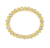 Stretchy Oval CZ Bracelet - Aaria Tees
