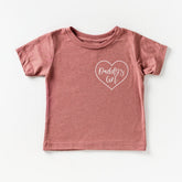 Daddy's Girl Heart Around Baby And Toddler T Shirt - Aaria Tees