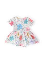 Dots & Daisies S/S Twirl Bodysuit - Aaria Tees