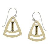 Ztepos Brass Earrings - Aaria Tees